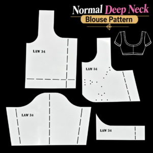 Normal Or Cross Cut Blouse Pattern