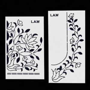 Lotus Design Hand and Neck Design aariwork Tracing Stencils