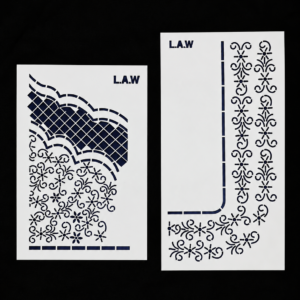 Bridal Hand and Neck Design Aariwork Stencil