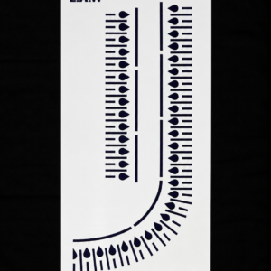 Hand and Neck Design Thilagam Aariwork Tracing stencil