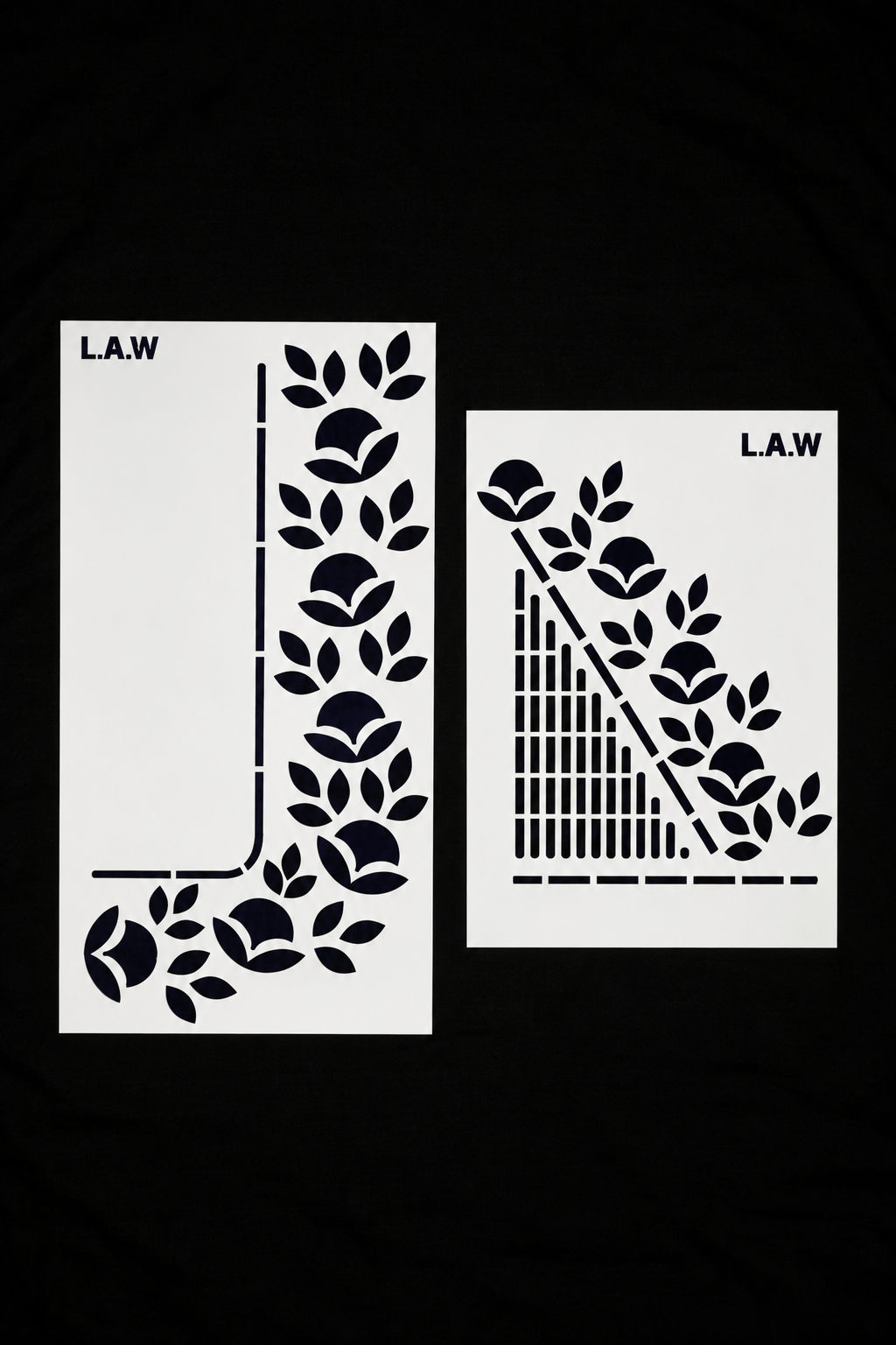 Flower Model Aariwork Tracing Stencil