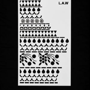 Bridal Hand Aariwork Stencil