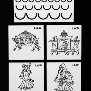 Bridal Design Stencil with Scallop Combo