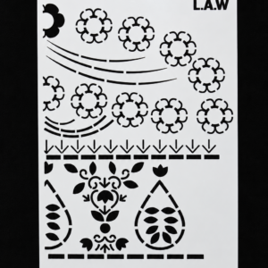 Grand Aariwork Stencil hand design