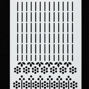Simple and Grand Bridal Design Aariwork Stencils